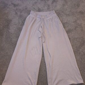 Wide-Leg white Pants